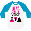 Women's March Hear Our Voice 3/4 Sleeve Shirt