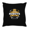 vote robots Throw Pillow