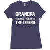 the man the myth the legend Ladies Fitted T-Shirt