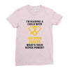 I'm Raising A Child With Childhood Cancer What's Your Super Power Ladies Fitted T-Shirt