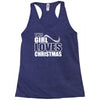 this girl loves christmas Racerback Tank