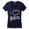 i love glasto (2) Women's V-Neck T-Shirt