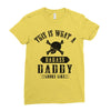 This Is What A Badass Daddy Looks Like Ladies Fitted T-Shirt