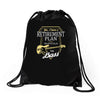 retirement plan Drawstring Bags