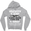 halloween is scary but carcinoid cancer is deadly spread the word help Zipper Hoodie