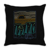 camp river Throw Pillow