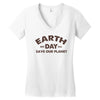 earth day shirt Women's V-Neck T-Shirt