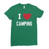 i love camping! Ladies Fitted T-Shirt