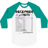 December Girl Facts Sagittarius 3/4 Sleeve Shirt