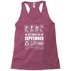 Born In September Racerback Tank