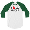 I Love My Uncle 3/4 Sleeve Shirt