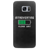 low battery introvert pun humor Samsung Galaxy S7 Edge