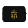 kings are born in 1952 Laptop sleeve