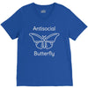 not so social butterfly V-Neck Tee