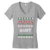 ugly christmas aunt Women's V-Neck T-Shirt