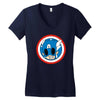 angry captain Women's V-Neck T-Shirt