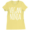 vegan ninja Ladies Fitted T-Shirt