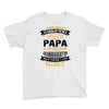 Super Cool Papa Of A Freaking Awesome Granddaughter Youth Tee