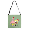 spongebob squarepants and patrick christmas Adjustable Strap Totes