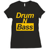 drum n bass birthday music Ladies Fitted T-Shirt