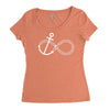 infinity knot anchor rope Women's Triblend Scoop T-shirt