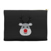 christmas reindeer rudolph Accessory Pouches