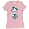 Home Is Where The WIFI Connects Automatically Ladies Fitted T-Shirt