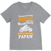 Motorcycles Papaw V-Neck Tee