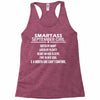 Smartass September Girl Racerback Tank