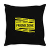 danger danger friend zone funny slogan Throw Pillow