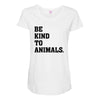 Be Kind To Animals Maternity Scoop Neck T-shirt