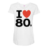 i love 80's Maternity Scoop Neck T-shirt