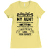 Dear Aunt, Thanks For Being My Aunt Ladies Fitted T-Shirt