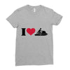 i love jet ski racing Ladies Fitted T-Shirt