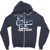 oh sheesh y'all Zipper Hoodie