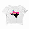 san antonio skyline spurs Crop Top