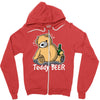 teddy beer Zipper Hoodie