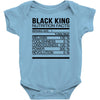 black king nutrition facts Baby Bodysuit