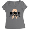 Hope Keeps Me Going Women's Triblend Scoop T-shirt