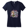 rude fox Women's V-Neck T-Shirt