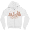 Camping Red Zipper Hoodie