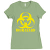 biohazard emo gamer cool rock music Ladies Fitted T-Shirt