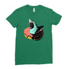 donut shark! Ladies Fitted T-Shirt