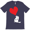 bird love heart animal graph note music party pop art gift T-Shirt