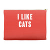 i like cats Accessory Pouches