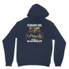february  girl is a perfect combination of princess and warrior Unisex Hoodie