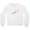 banksy headshot butterfly Crewneck Sweatshirt