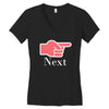 next Women's V-Neck T-Shirt