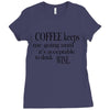 coffee keeps me going Ladies Fitted T-Shirt