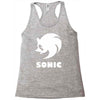 sonic uomo donna bambino sega videogames Racerback Tank